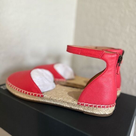 Eileen Fisher Lala Espadrille Leather Flat Closed Toe Sandal, Size 8, Pink, NWT - Picture 12 of 16